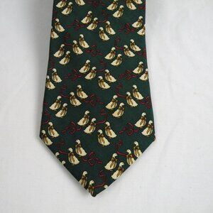 Brooks Brothers Classic 100% Silk Tie Geese Goose Holiday